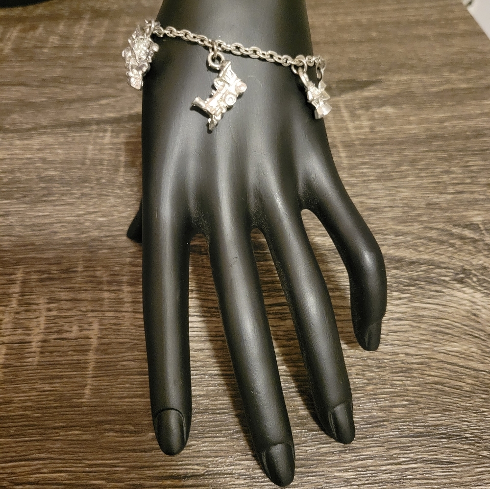 Estate Train Charms Bracelet